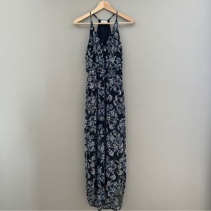 navy floral maxi dress